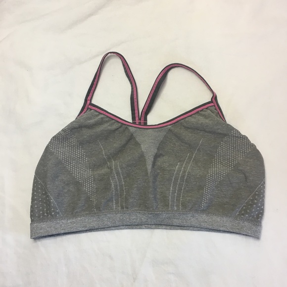 C9 by Champion Grey and Pink Sports Bra, Youth XL - Picture 3 of 5
